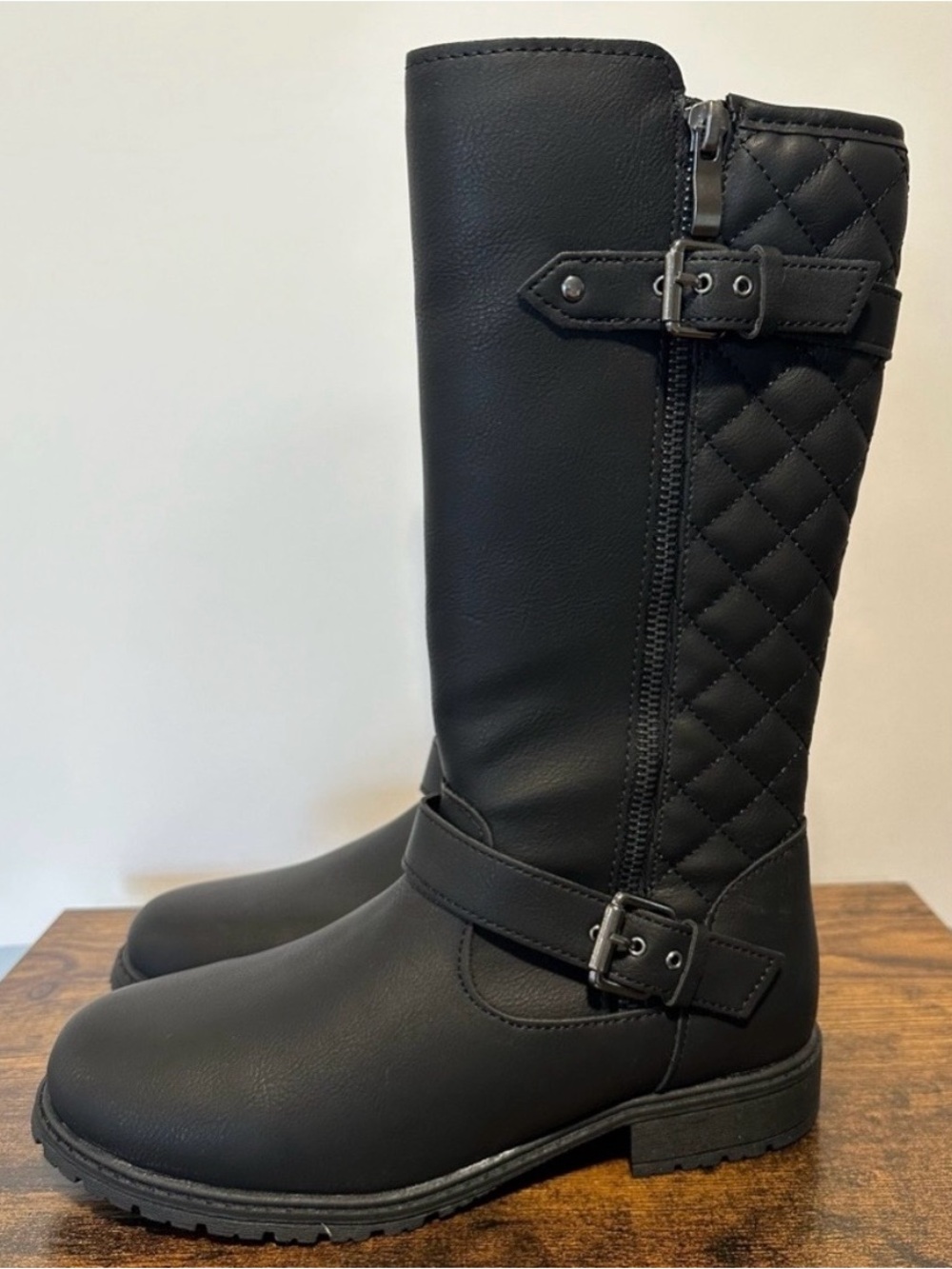Thereabouts Big Girls Black Hailey Riding Boots NWT Size 5